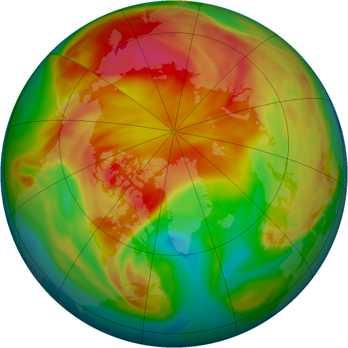 Arctic ozone map for 16 March 2006